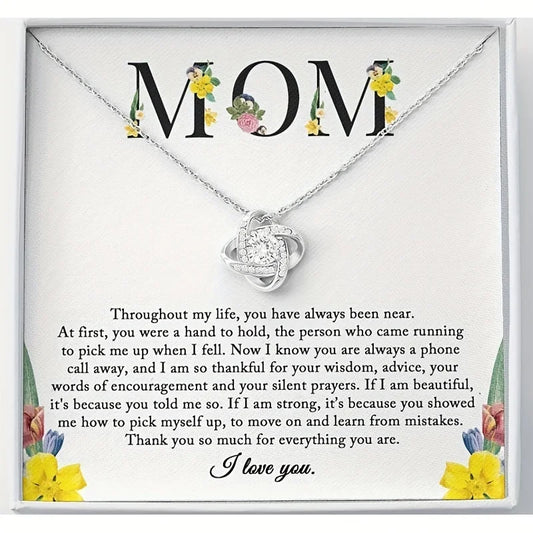 Sentimental to My Mom Necklace - Perfect Mom Gift from Daughter for Birthday, M'S Day, Christmas - Show Your Love